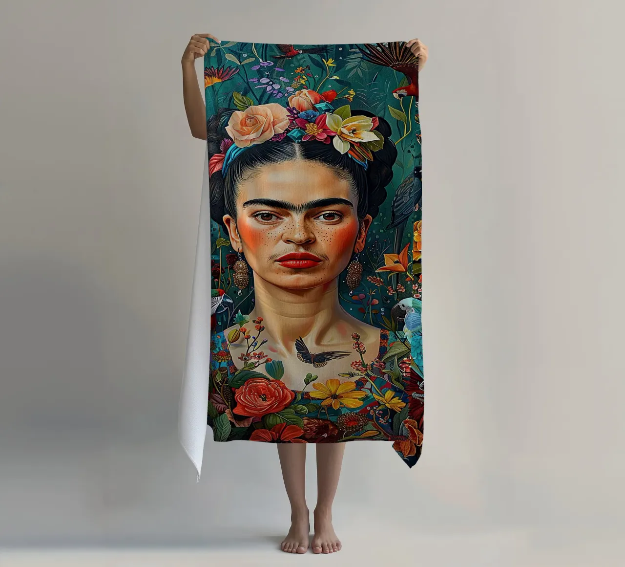 Frida Kahlo "Defiant in Color" telo mare da Fantasias Florales
