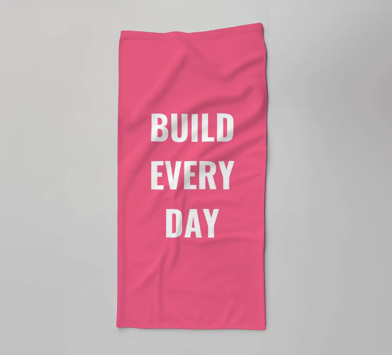 BUILD EVERY DAY towel by Simple
