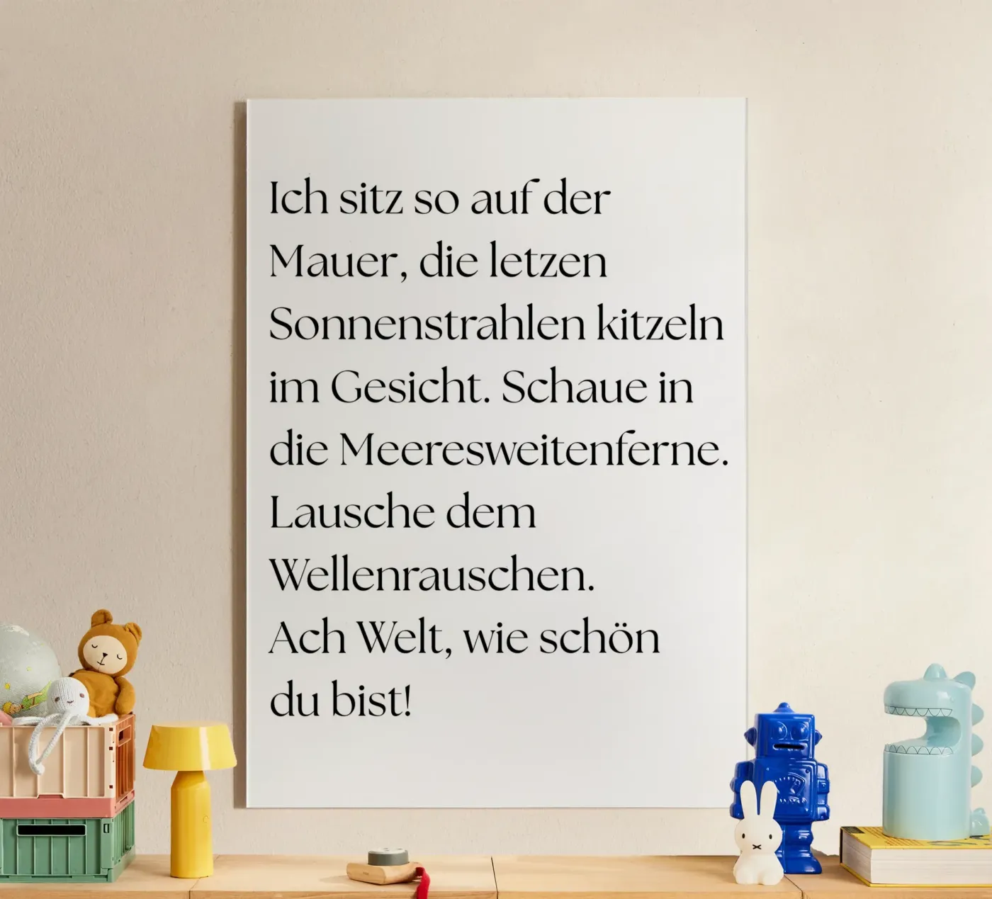 Schöne Welt plexiglass da Tabea Jule