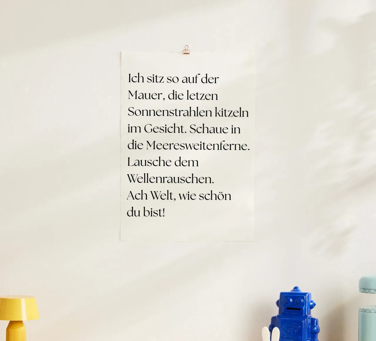 Schöne Welt poster de Tabea Jule