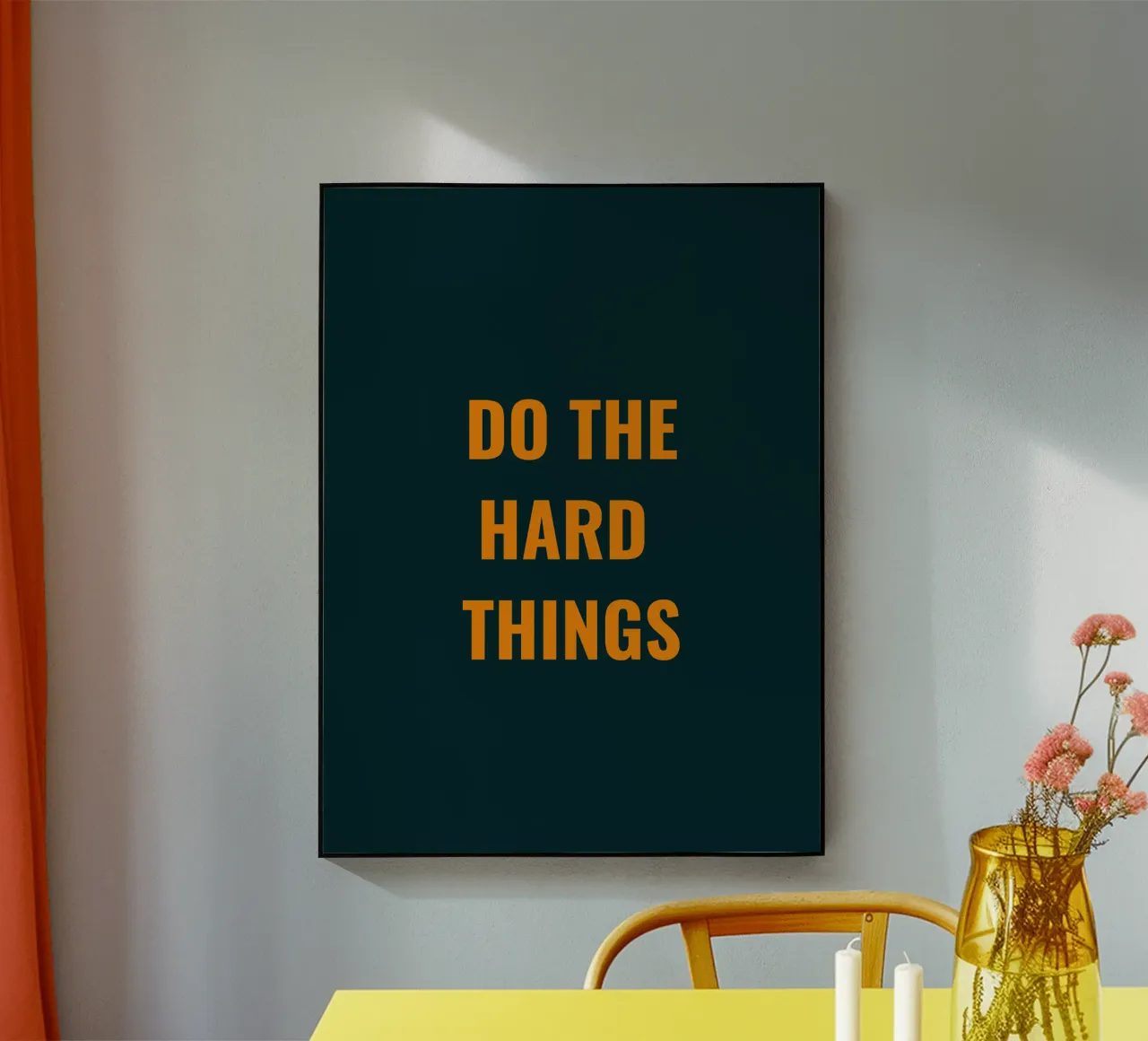 DO THE HARD THINGS plexiglass da Simple