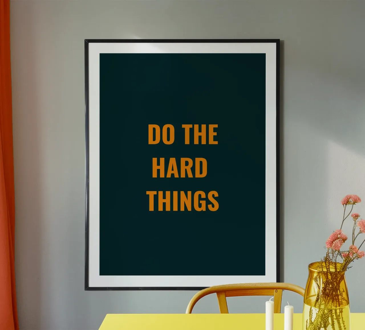 DE MOEILIJKE DINGEN DOEN poster van Simple