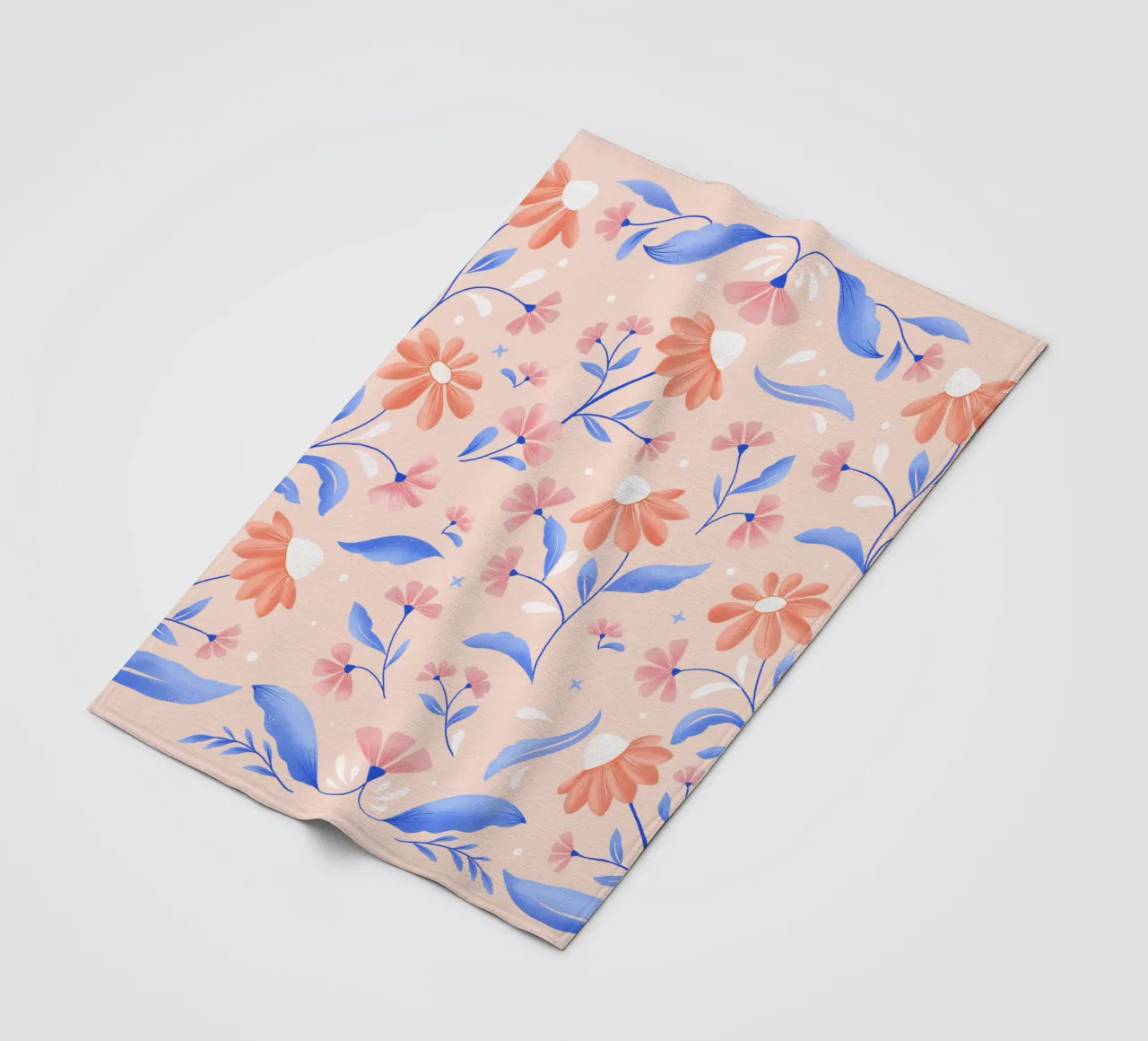 Amicizia. Amore. Aforisma e fiori pastello. coperta in pile da CalliLetters