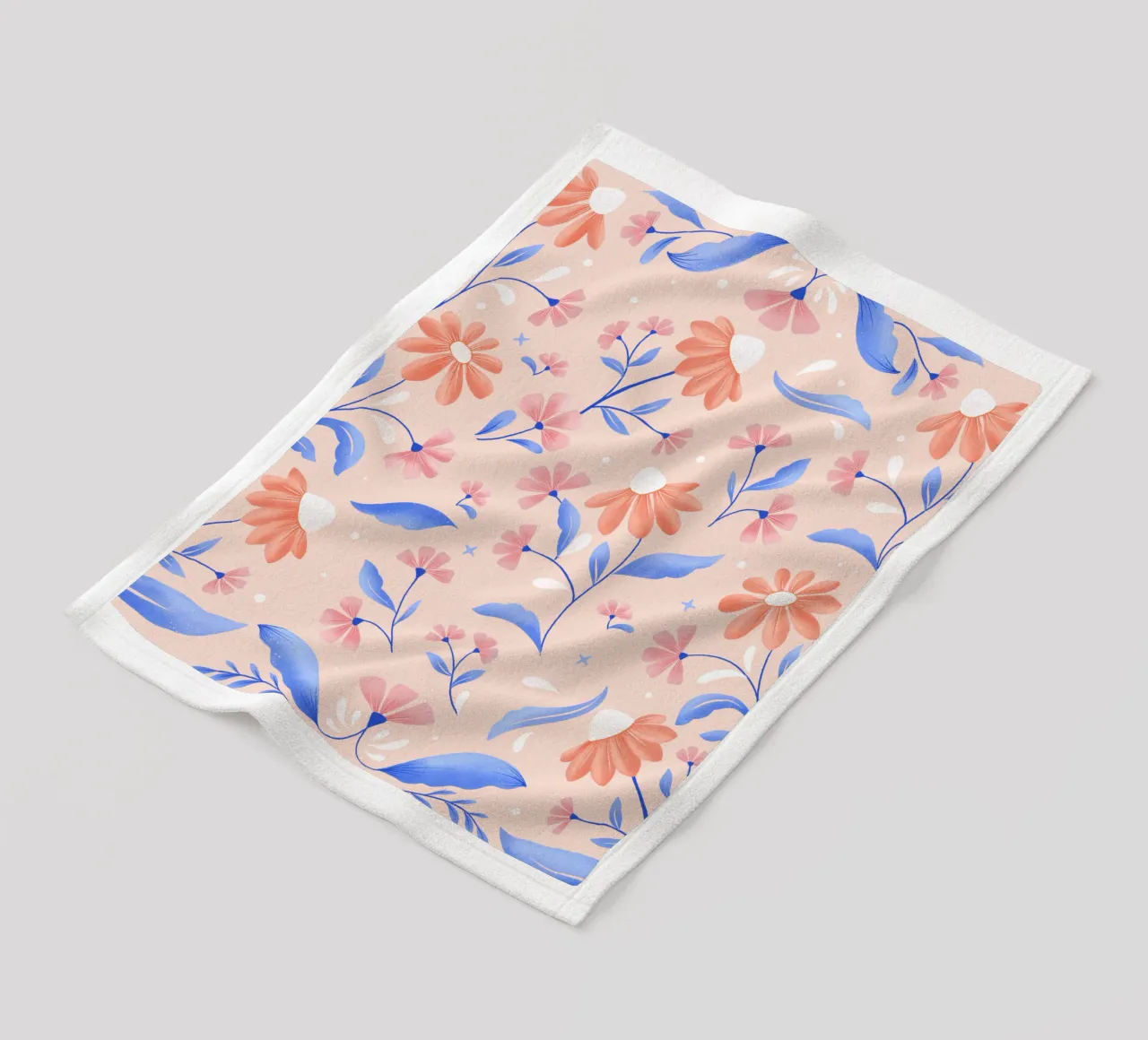 Amicizia. Amore. Aforisma e fiori pastello. coperta in pile da CalliLetters