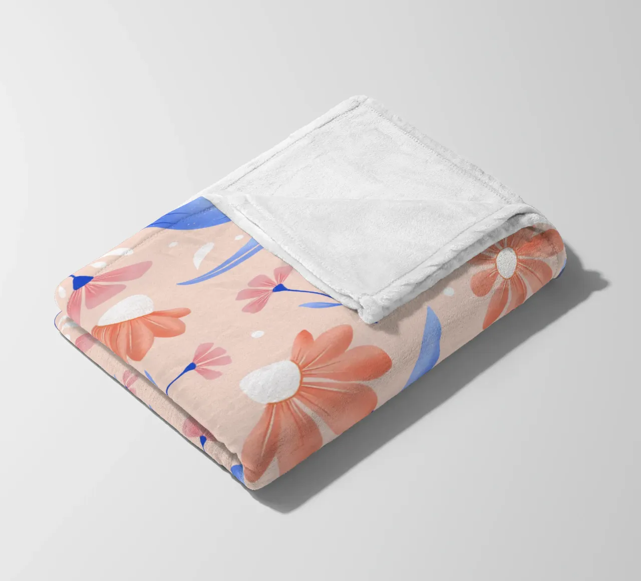 Amicizia. Amore. Aforisma e fiori pastello. coperta in pile da CalliLetters