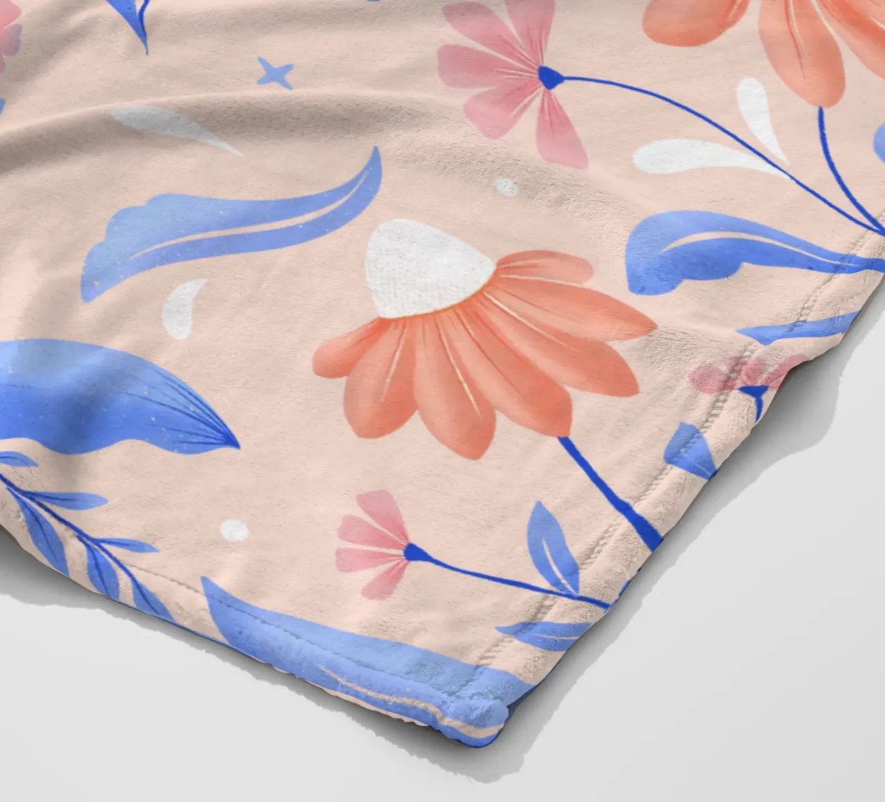 Amicizia. Amore. Aforisma e fiori pastello. coperta in pile da CalliLetters