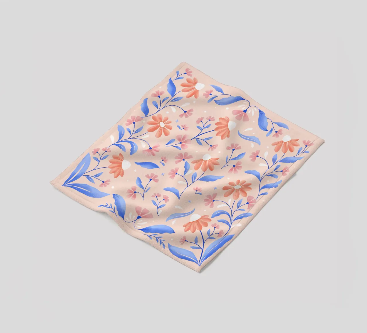 Amicizia. Amore. Aforisma e fiori pastello. coperta in pile da CalliLetters