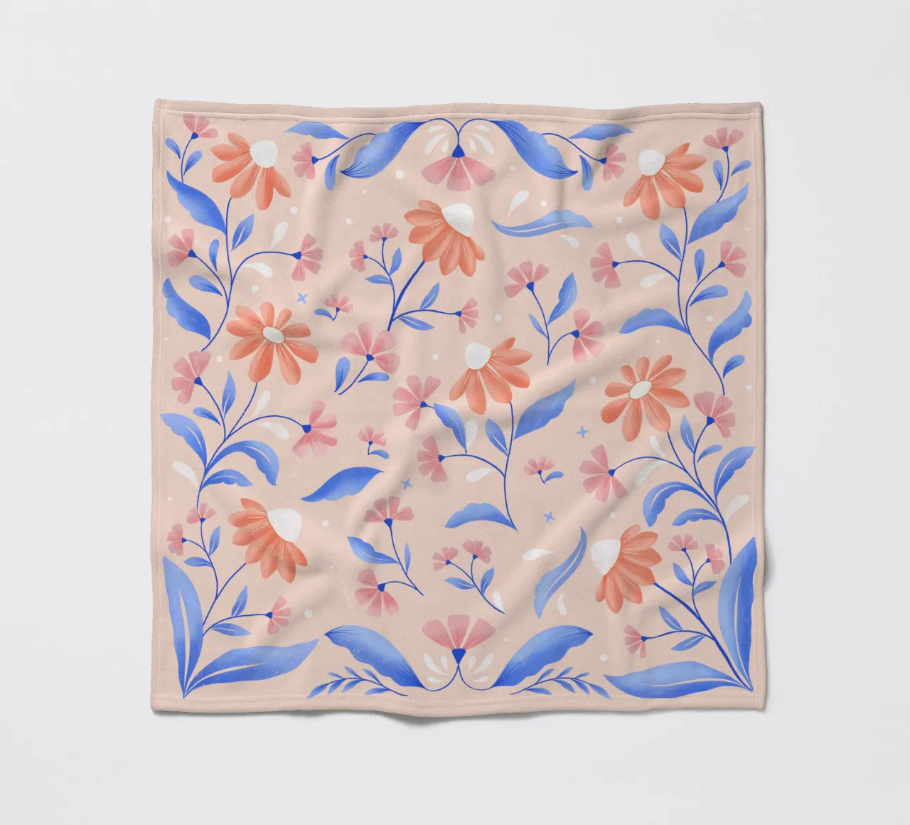 Amicizia. Amore. Aforisma e fiori pastello. coperta in pile da CalliLetters
