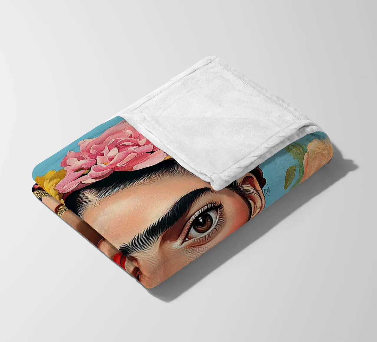 Frida Kahlo "Art Beyond Limits" coperta in pile da Fantasias Florales
