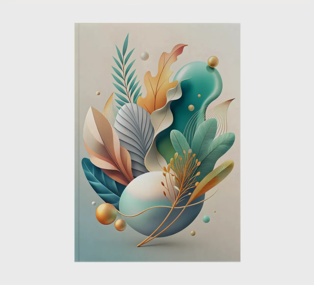 Autumnal Abstract notebook by Artistic-shop