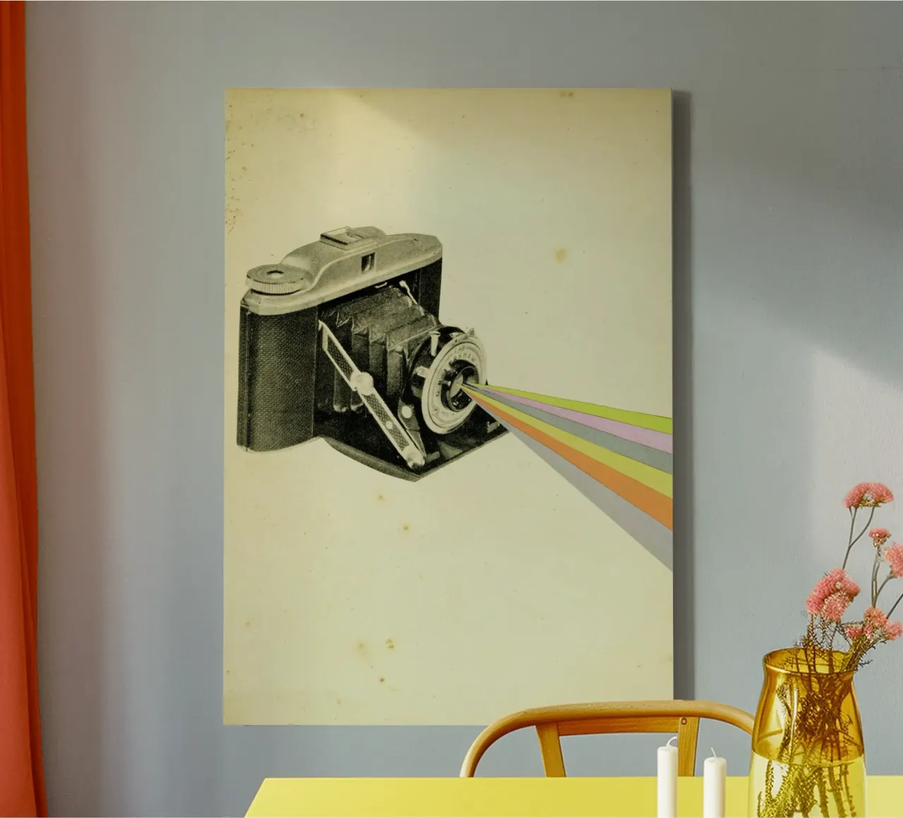 It's a Colourful World canvas by Cassia Beck Collage
