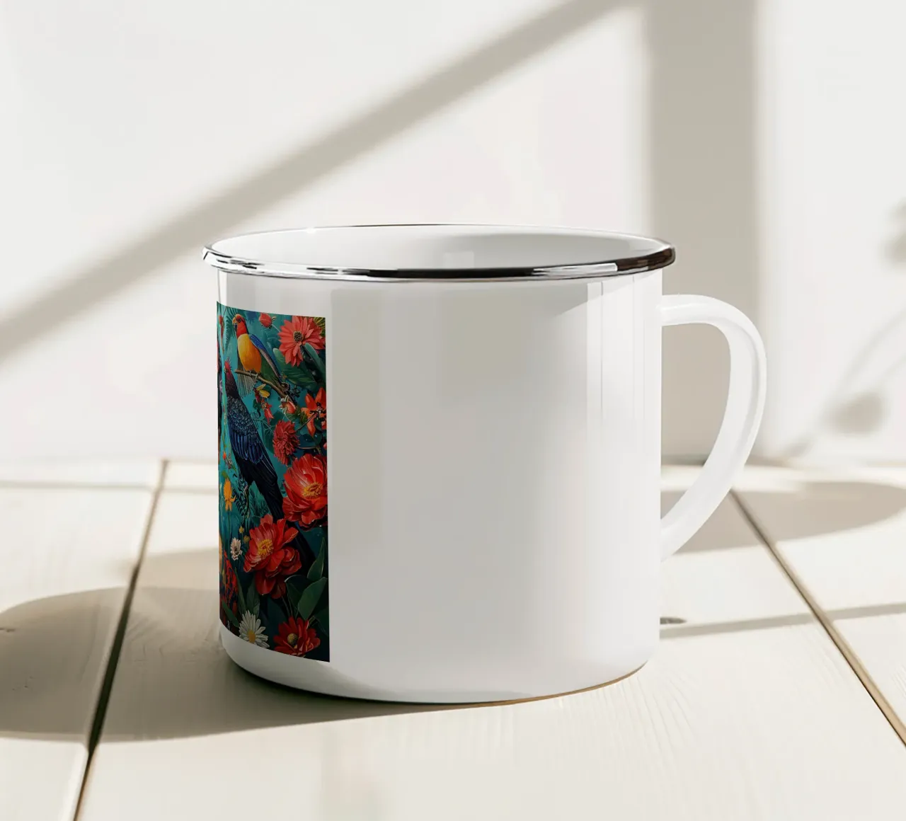 Frida Kahlo "Unstoppable Vision" tazza in smalto da Fantasias Florales