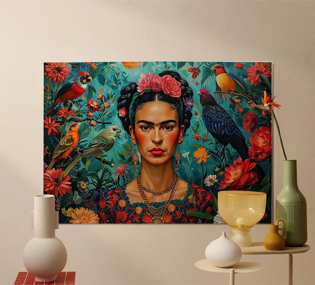 Frida Kahlo "Unstoppable Vision" carta hahnemühle da Fantasias Florales