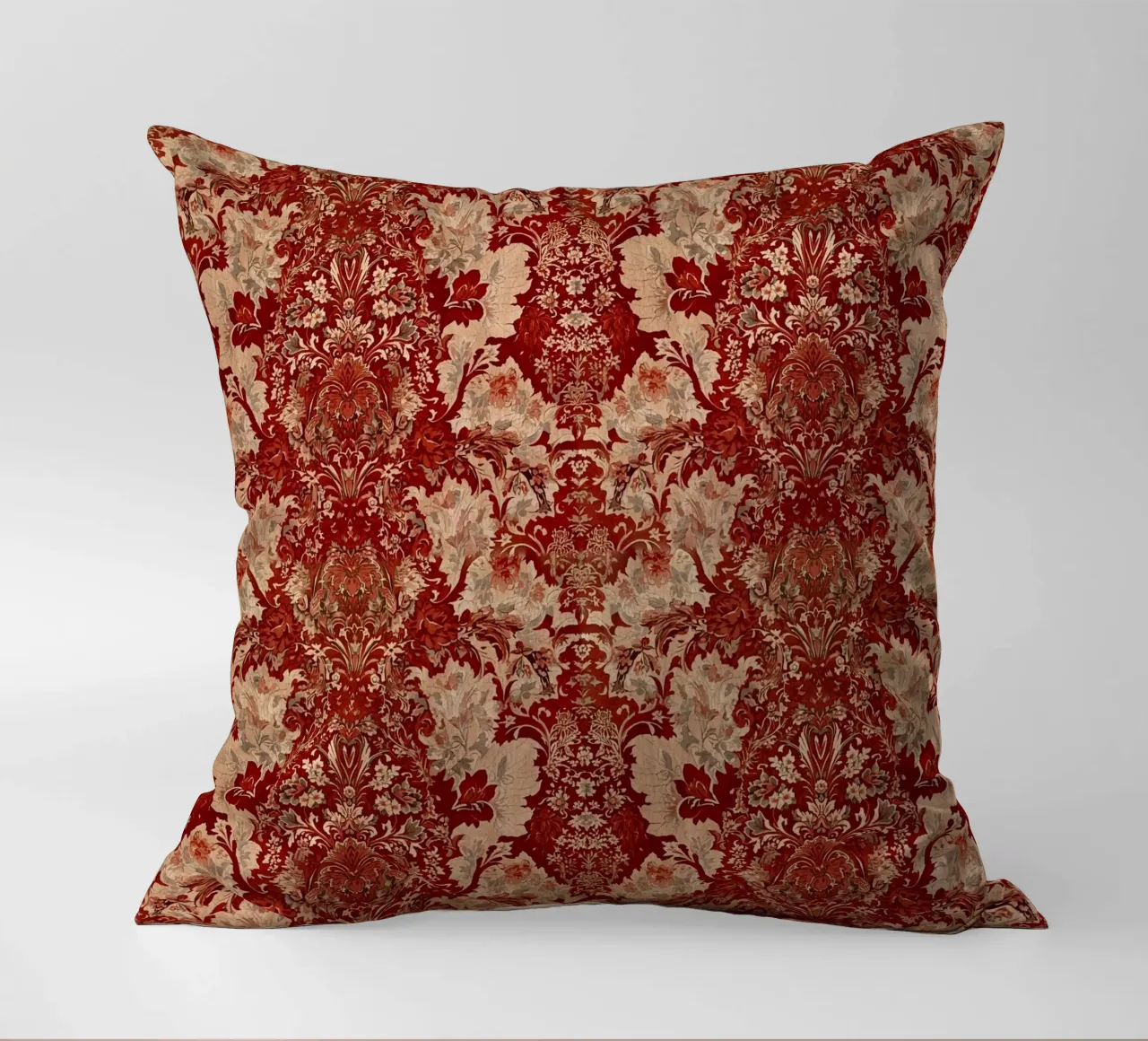 Vintage Red Damask Pattern cuscino da AzStore11