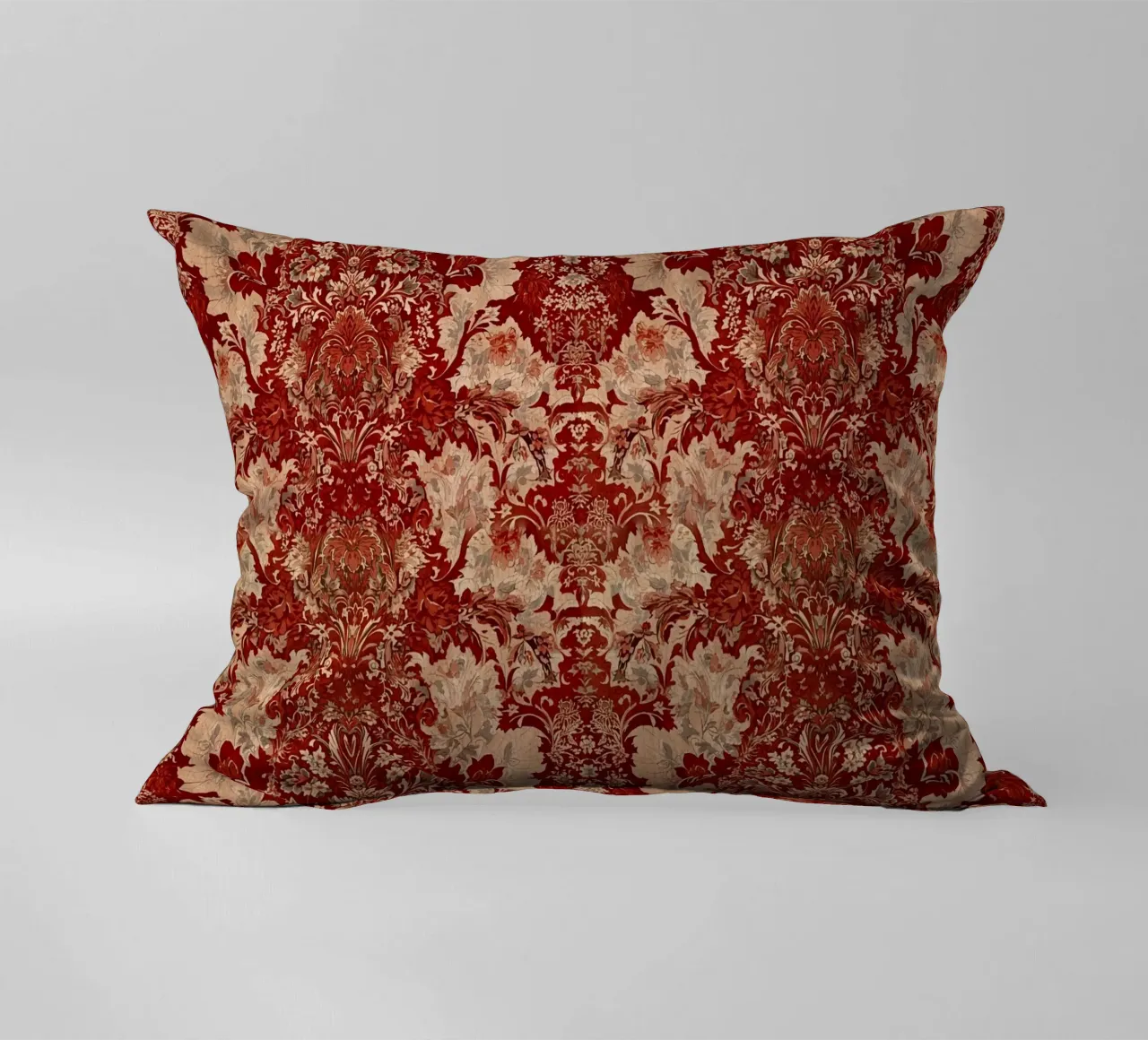 Vintage Red Damask Pattern cuscino da AzStore11