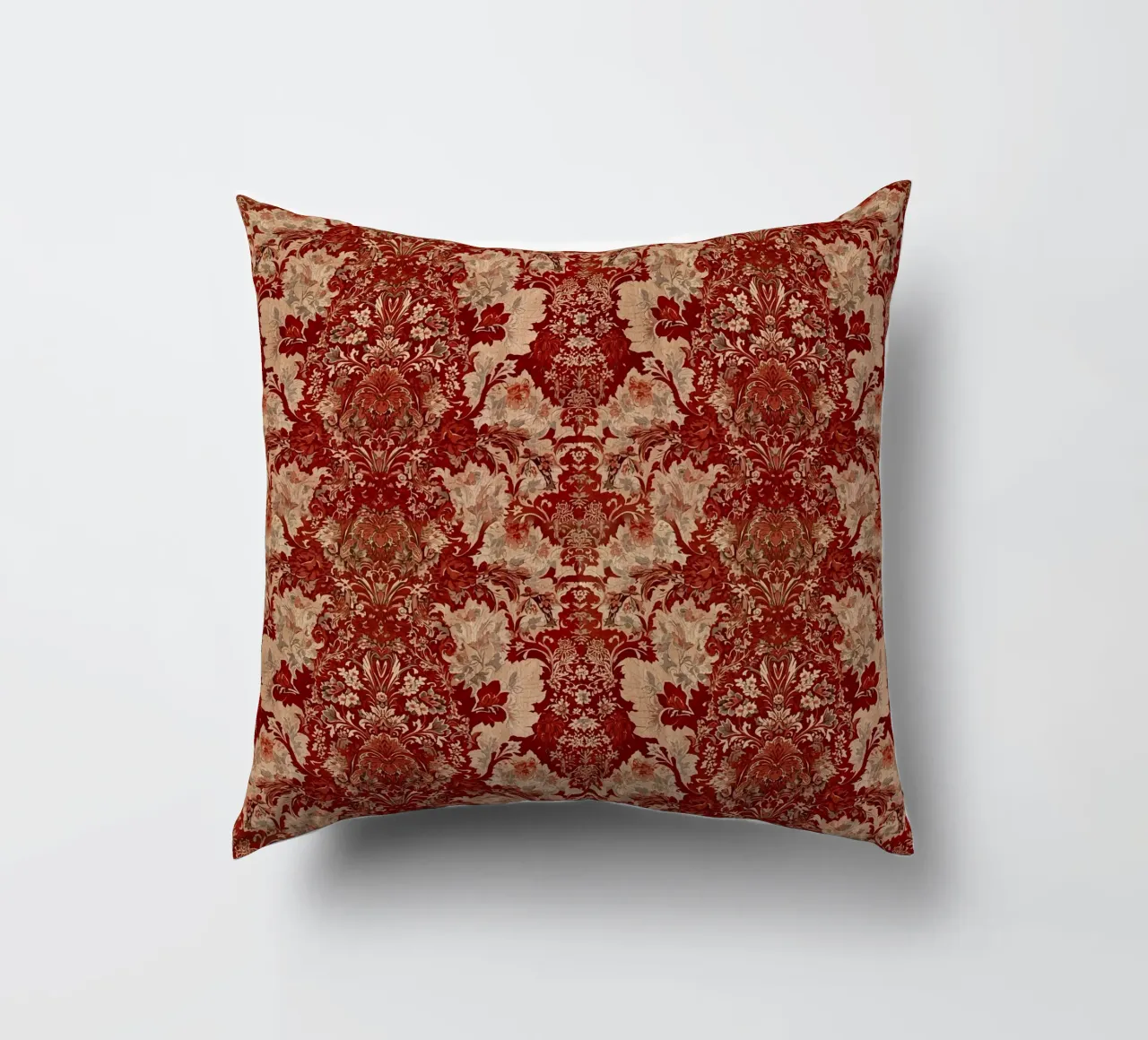 Vintage Red Damask Pattern cuscino da AzStore11