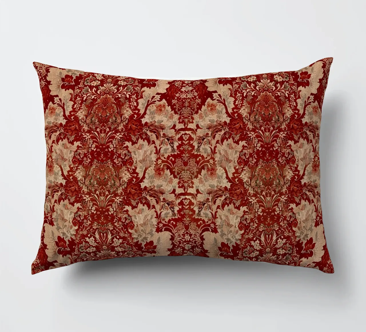 Vintage Red Damask Pattern cuscino da AzStore11