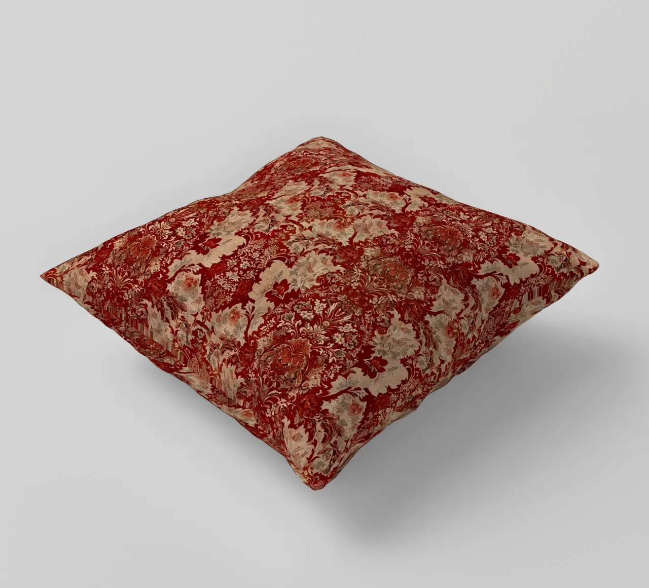 Vintage Red Damask Pattern cuscino da AzStore11