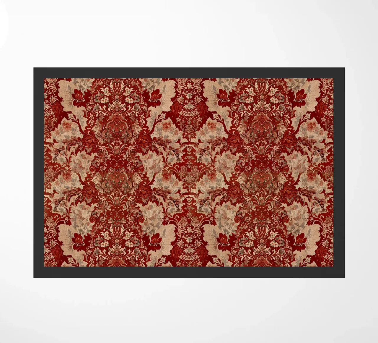 Vintage Red Damask Pattern zerbino da AzStore11