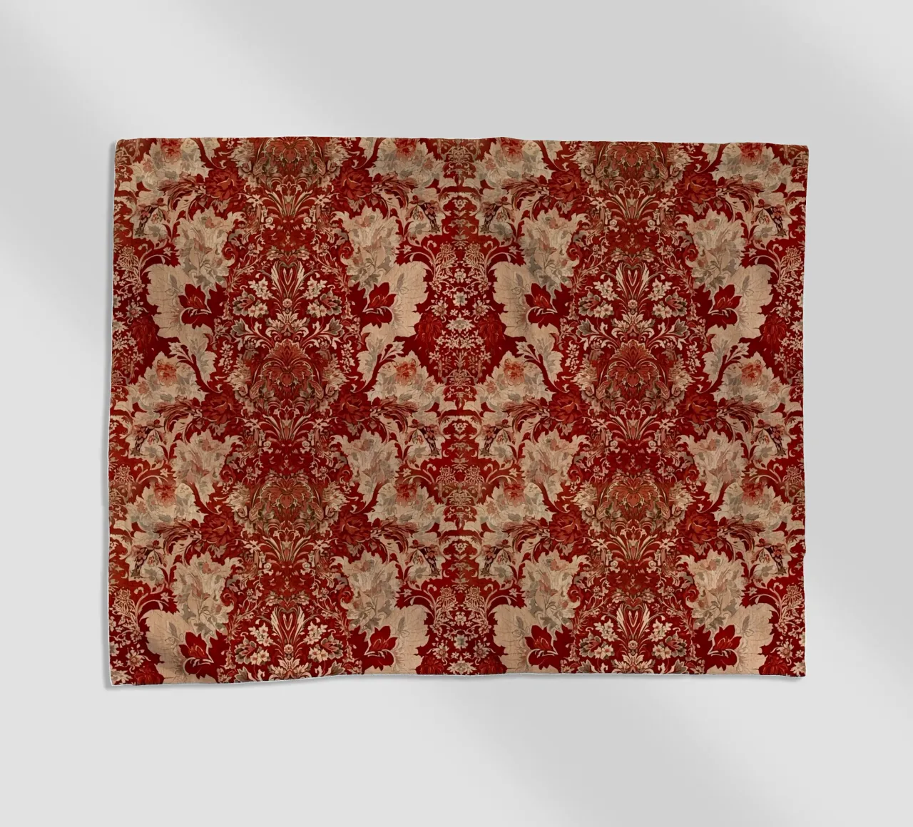 Vintage Red Damask Pattern telo mare da AzStore11