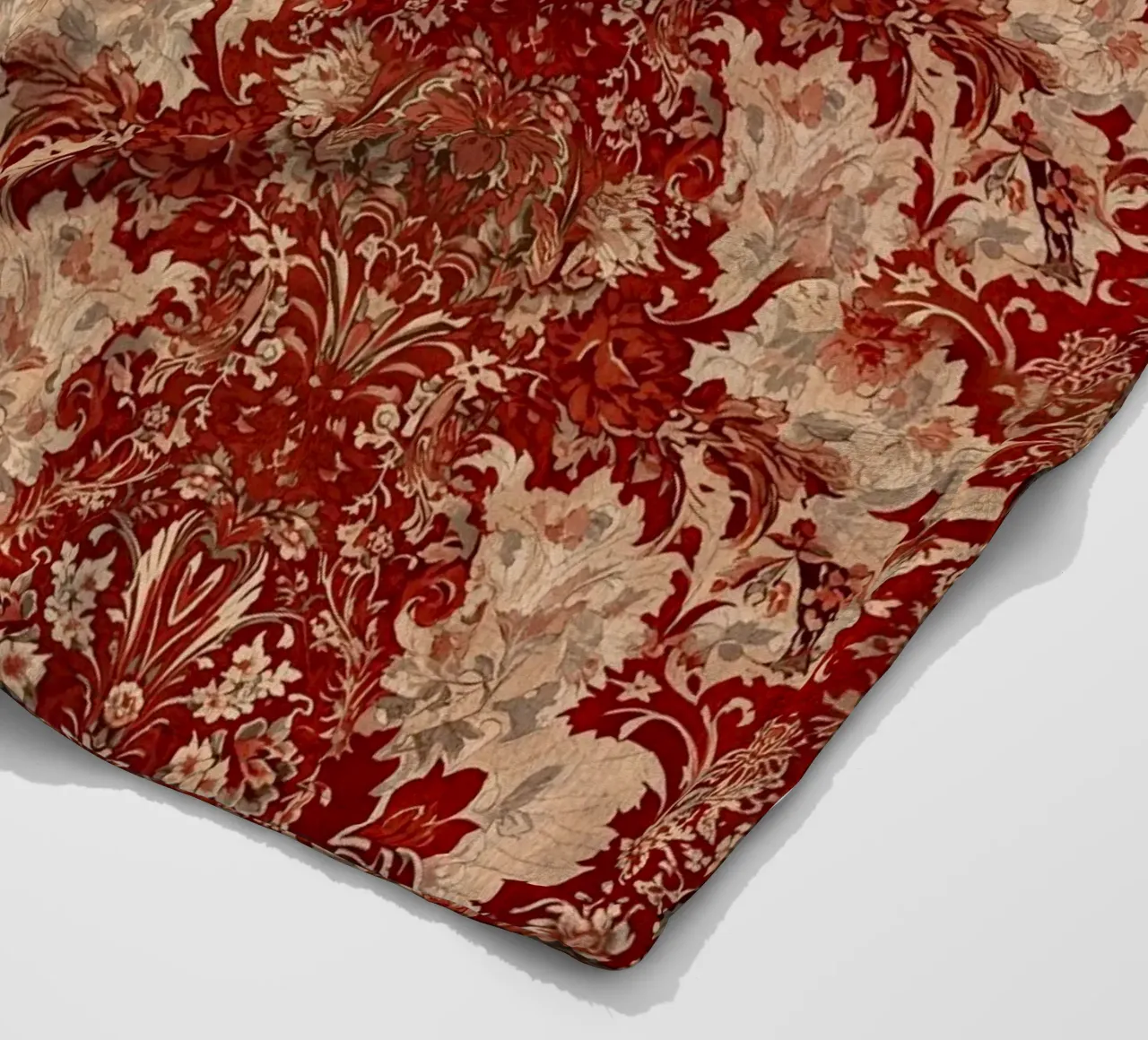 Vintage Red Damask Pattern coperta in pile da AzStore11