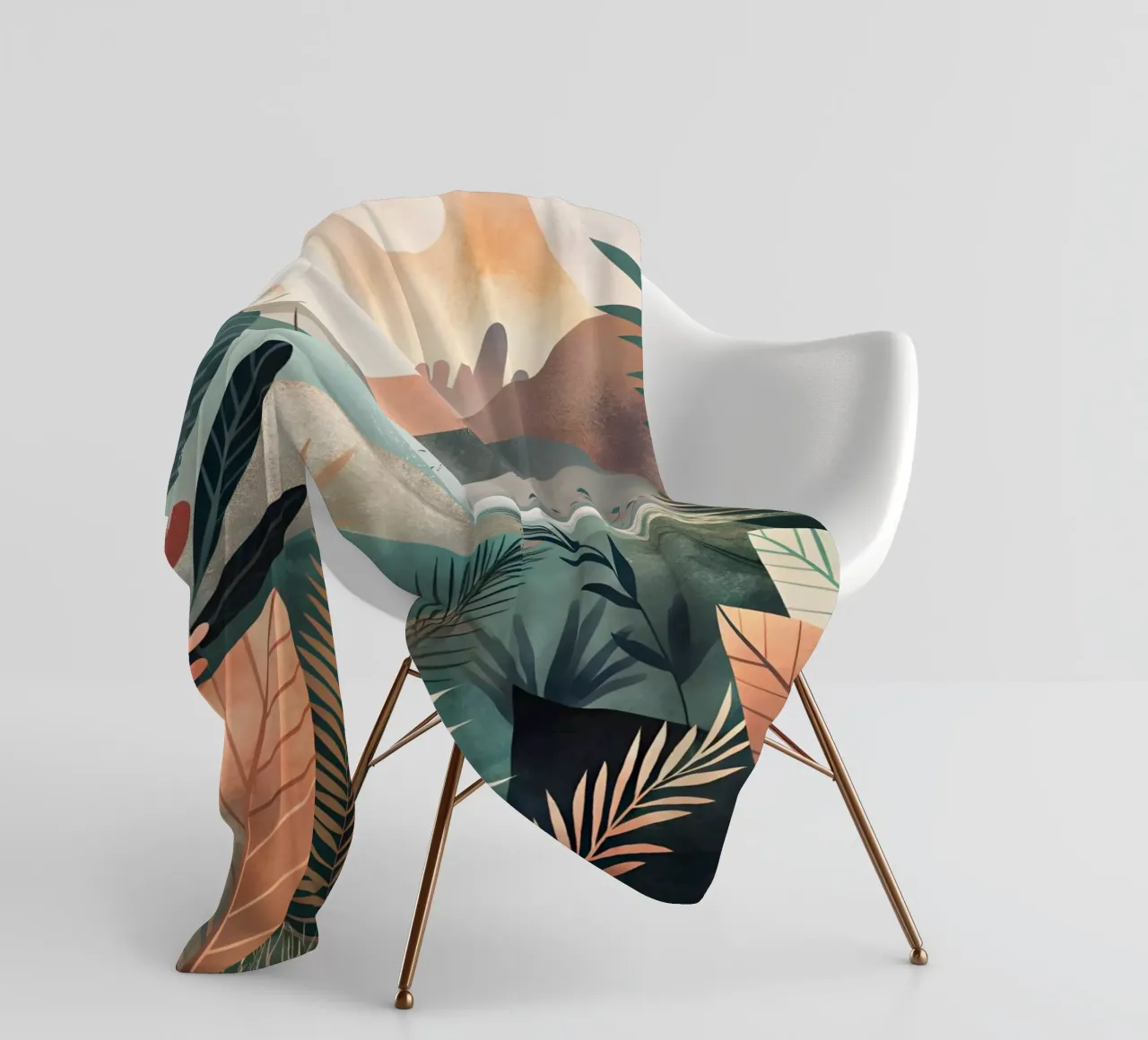 Tramonto sereno coperta in pile da Artistic-shop