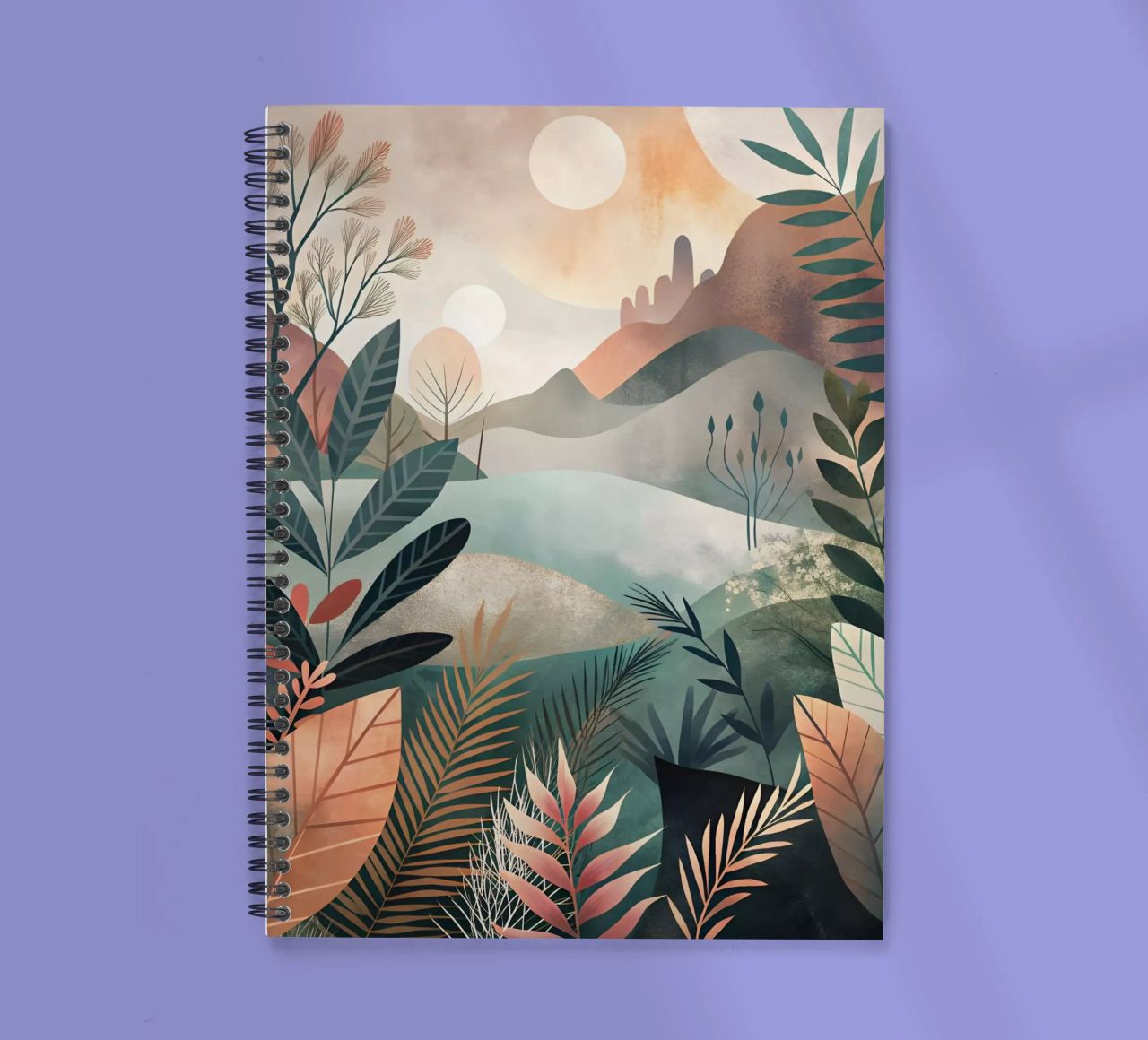 Puesta de sol serena cuaderno de espiral de Artistic-shop