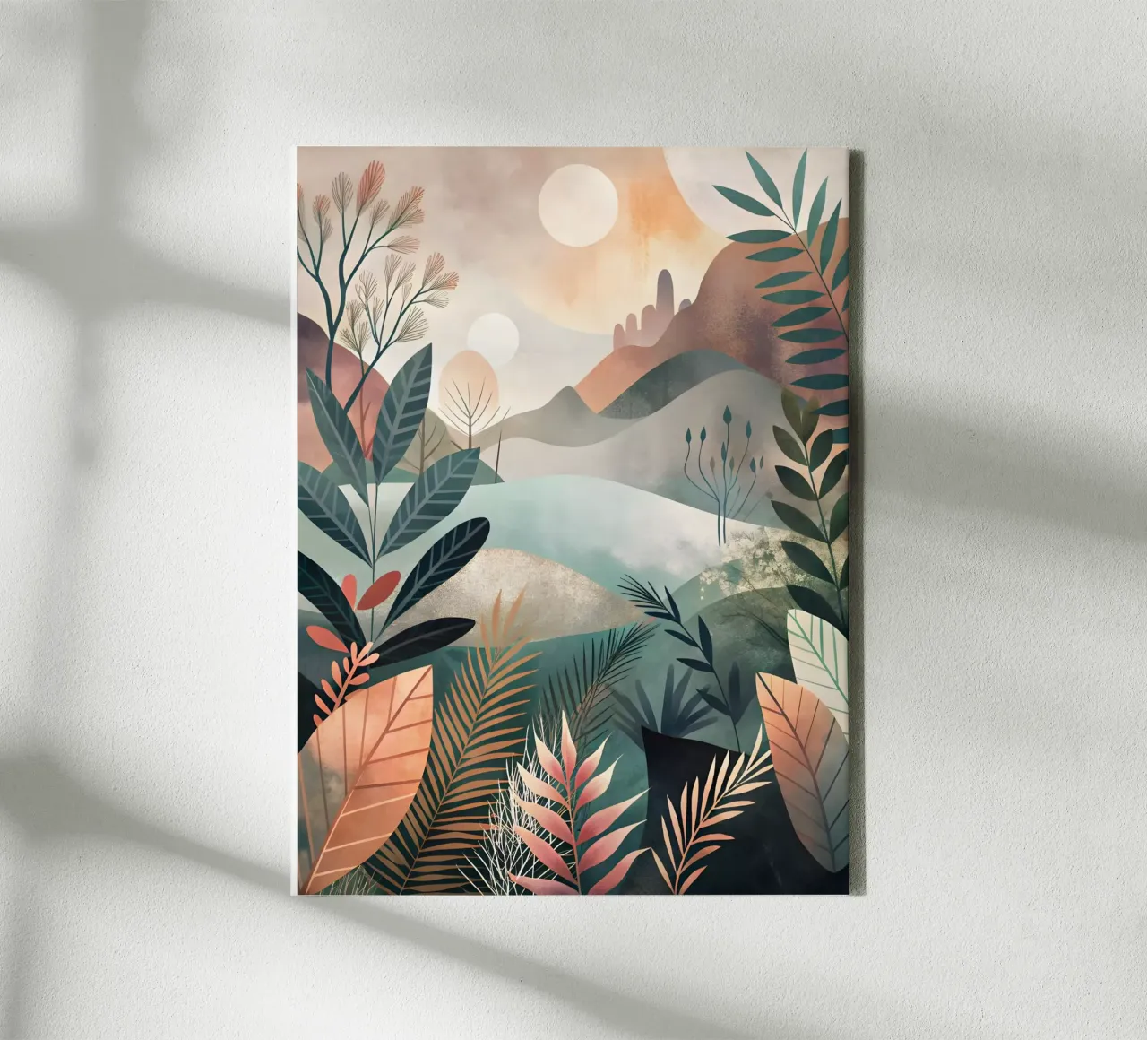 Tramonto sereno tela con Cornice a cassetta da Artistic-shop