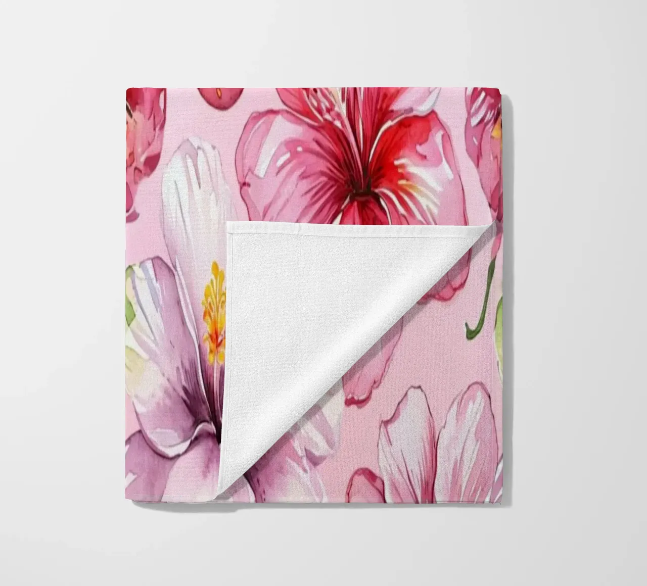 Strawberry Hibiscus Pattern telo mare da AzStore11