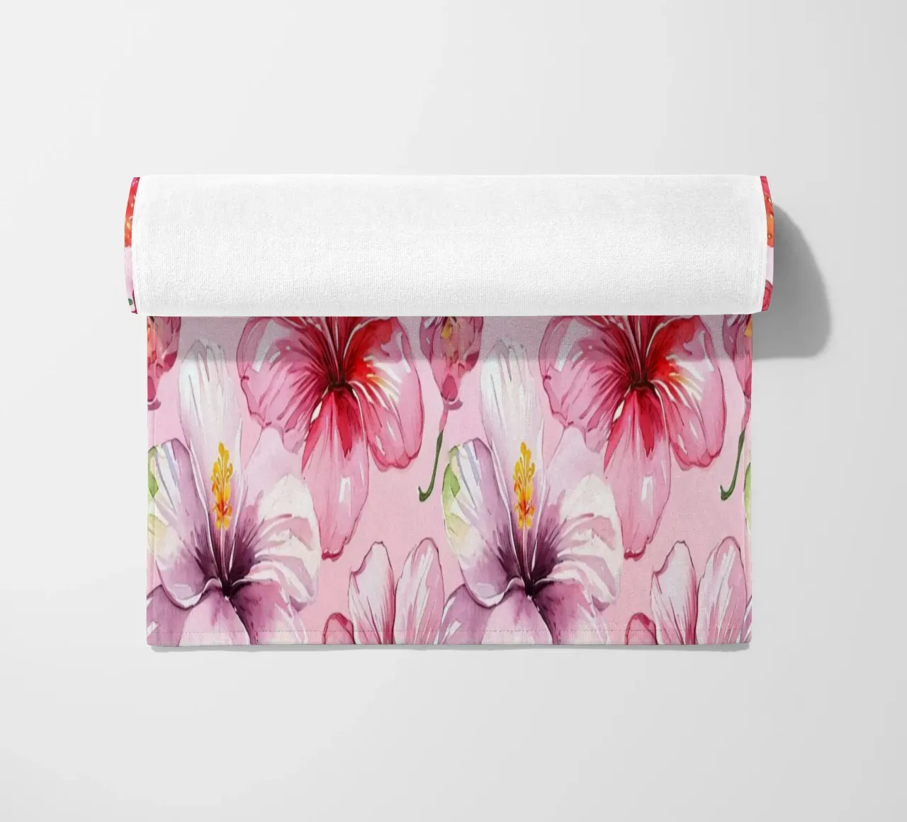 Strawberry Hibiscus Pattern telo mare da AzStore11