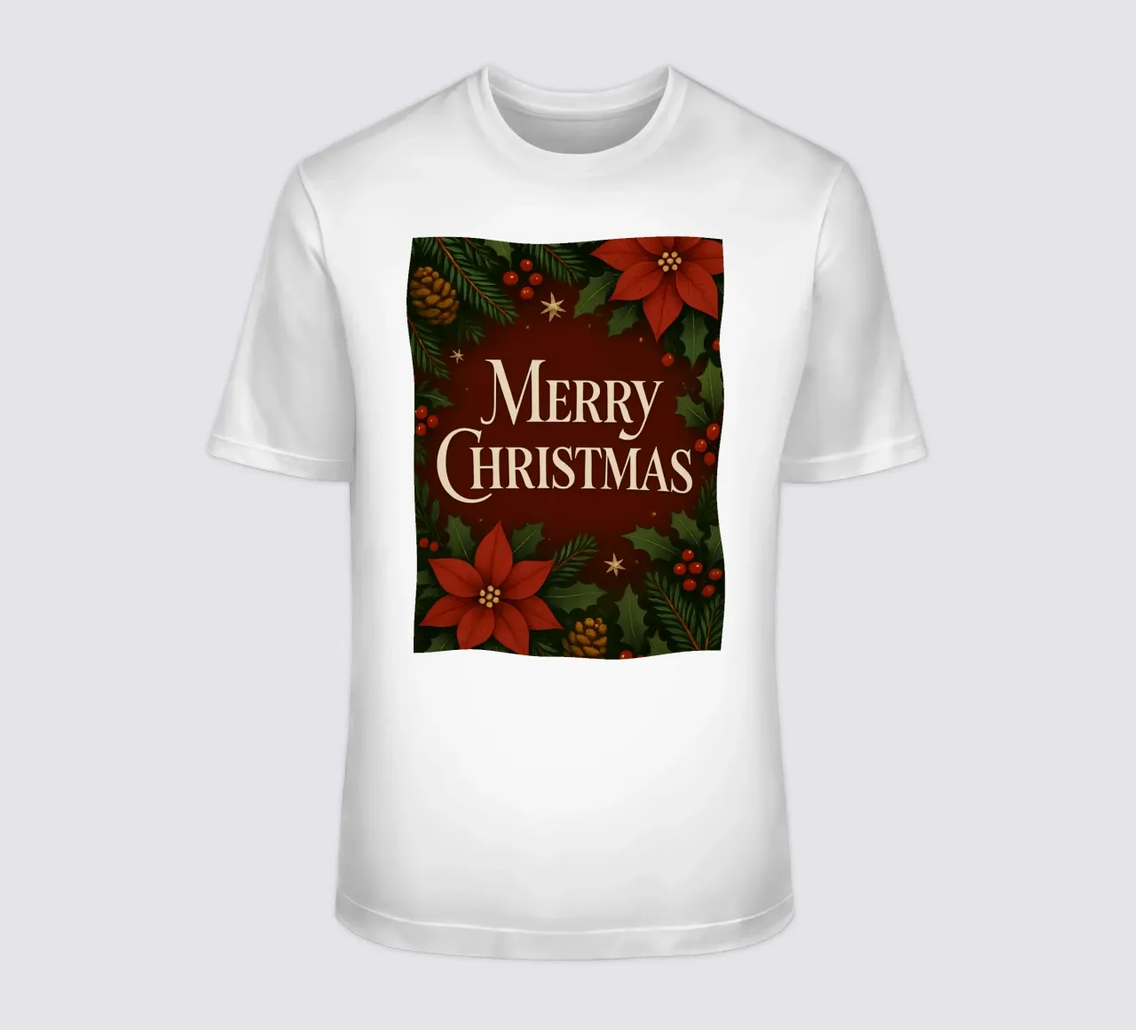 Buon Natale botanico classico t-shirt da Nordic Noel Studio
