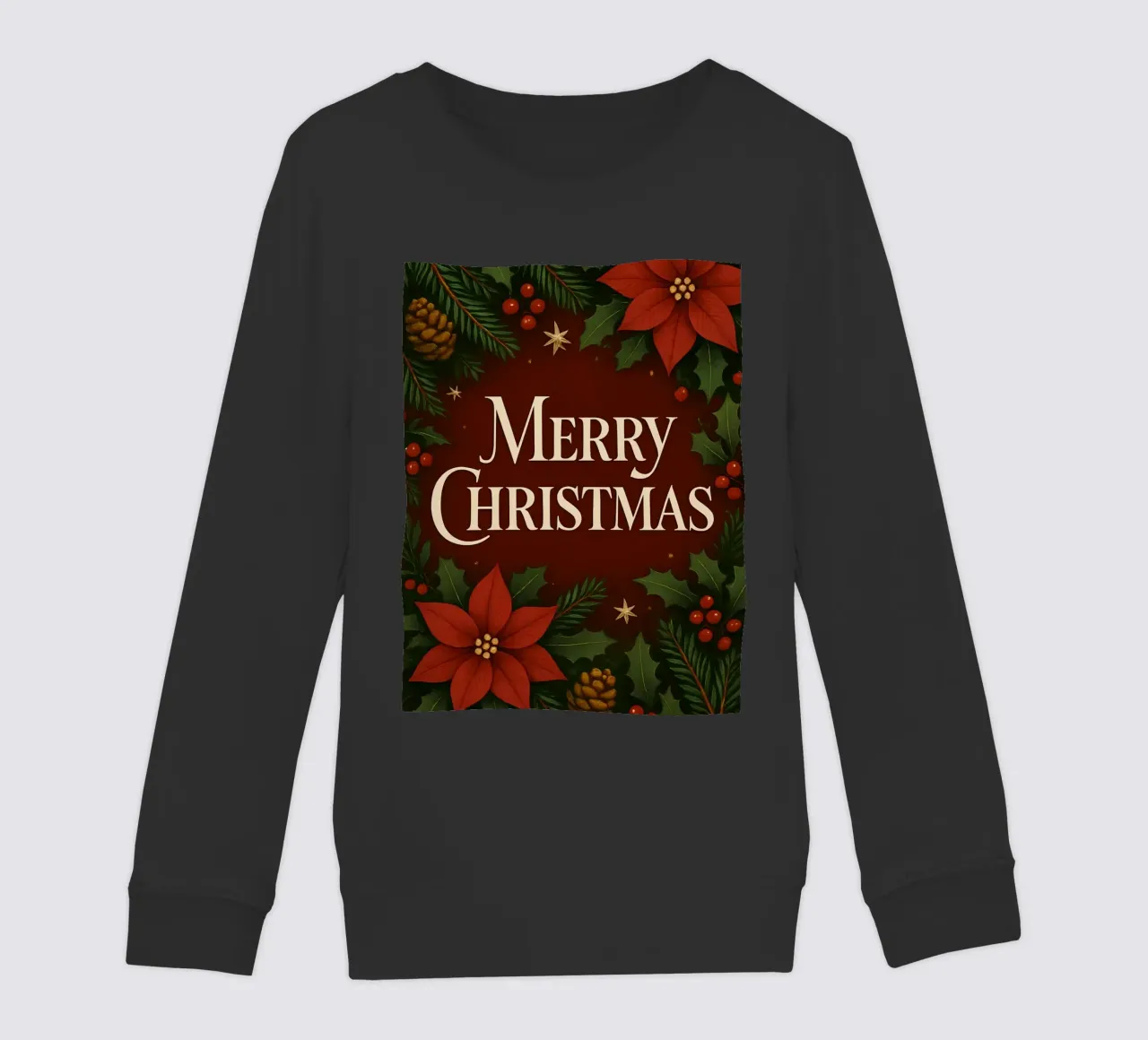 Buon Natale botanico classico felpa bambino da Nordic Noel Studio