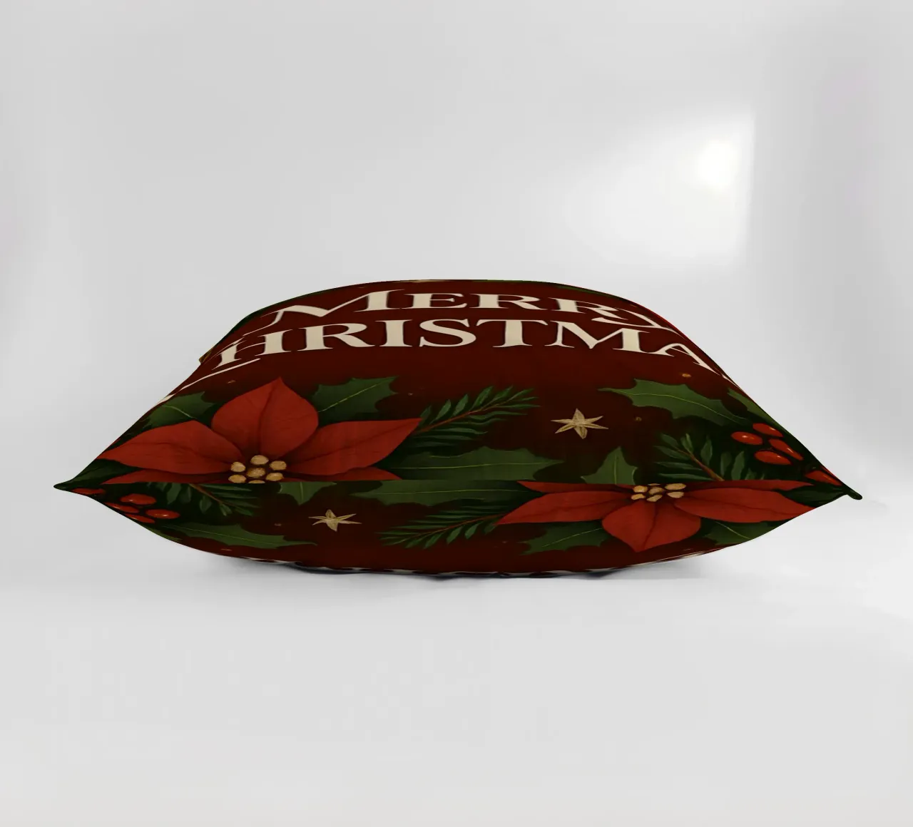 Buon Natale botanico classico cuscino da Nordic Noel Studio