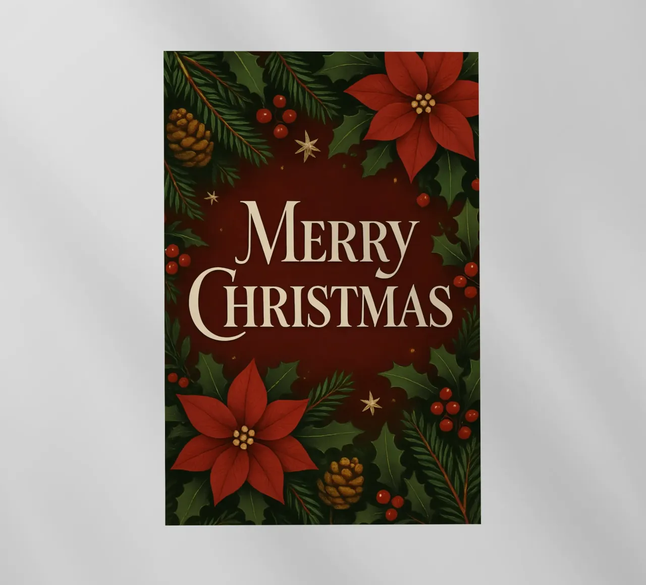 Buon Natale botanico classico pellicola backlit da Nordic Noel Studio