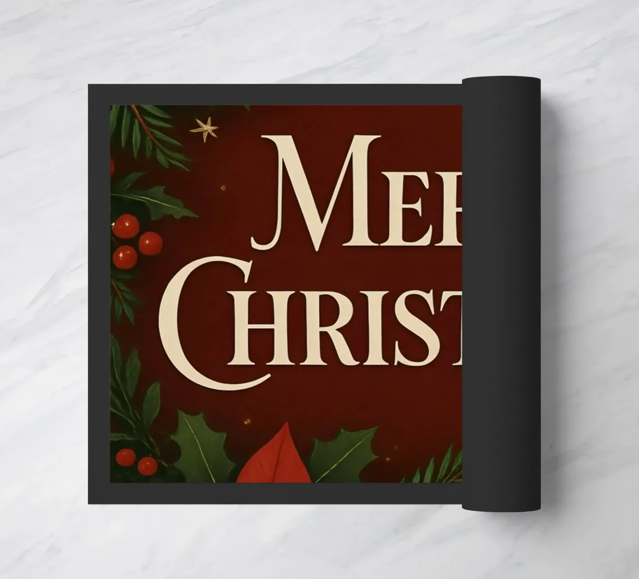 Buon Natale botanico classico zerbino da Nordic Noel Studio