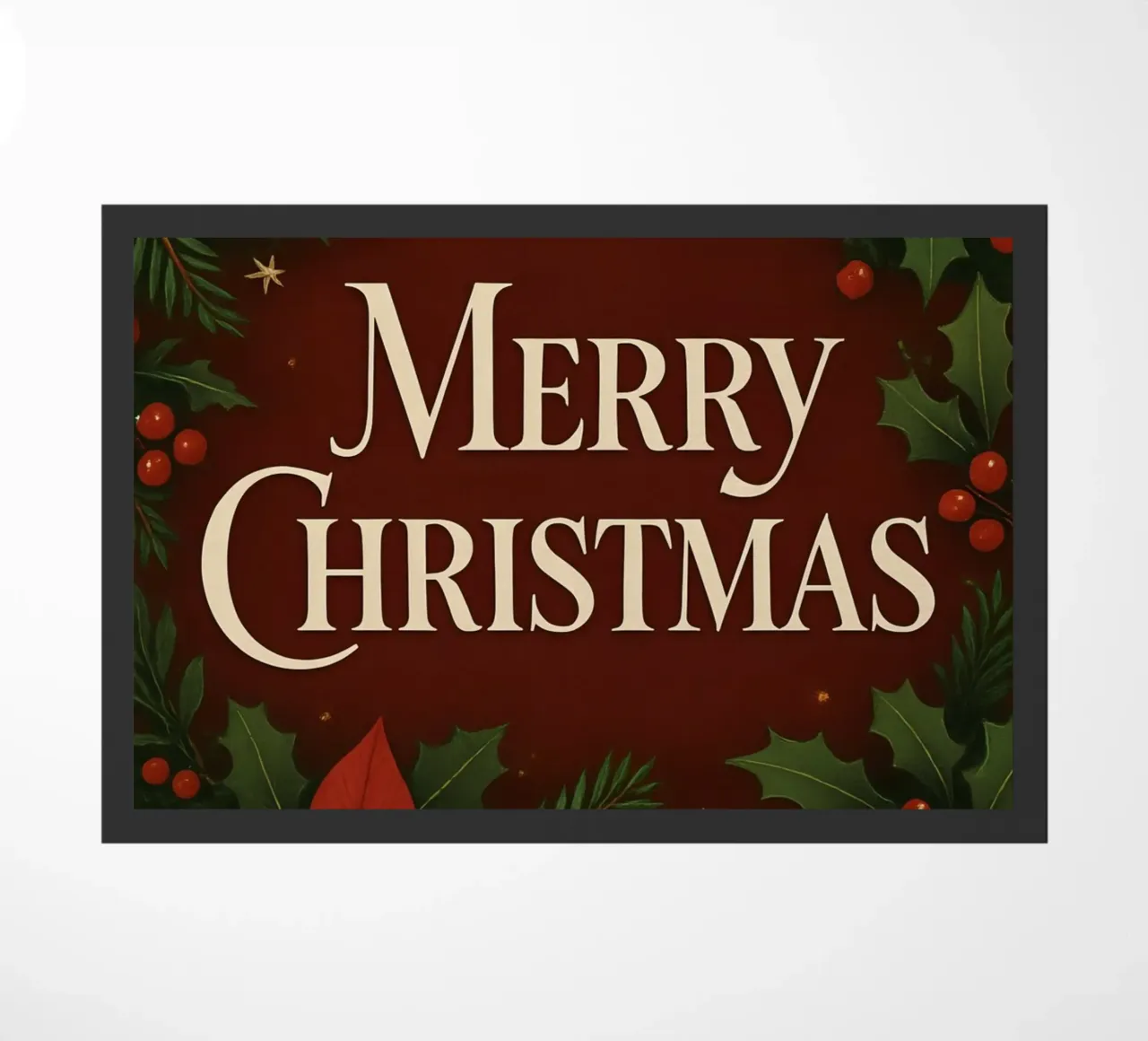 Buon Natale botanico classico zerbino da Nordic Noel Studio