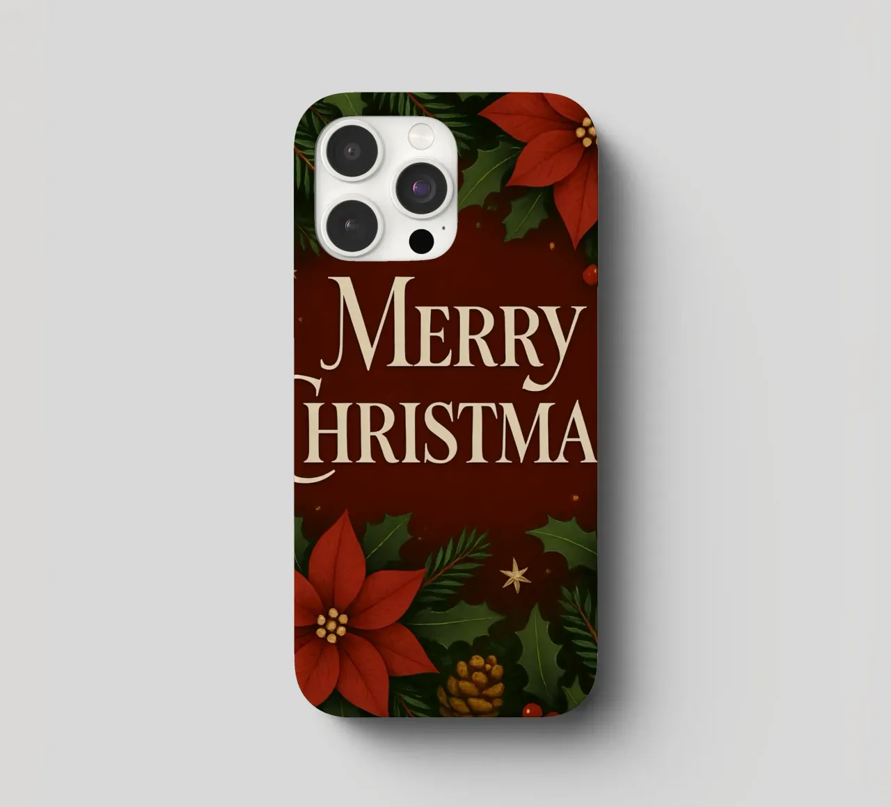 Buon Natale botanico classico cover iphone da Nordic Noel Studio