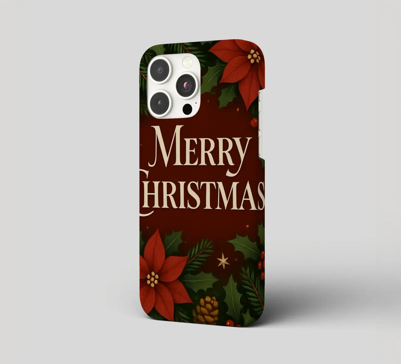 Buon Natale botanico classico cover iphone da Nordic Noel Studio