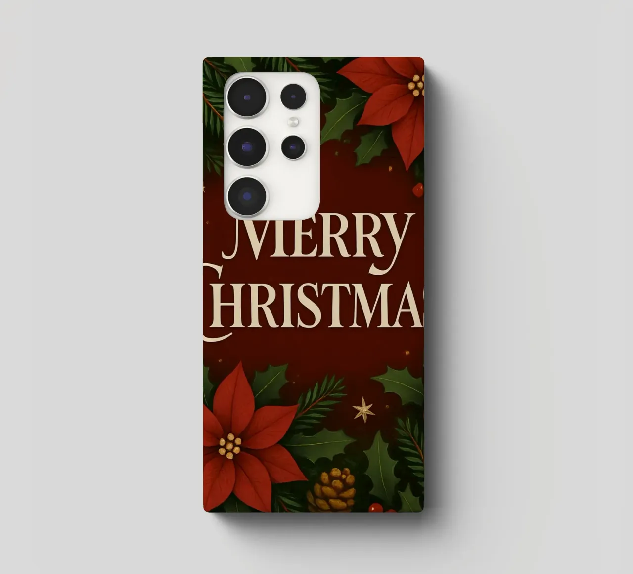 Buon Natale botanico classico cover samsung da Nordic Noel Studio