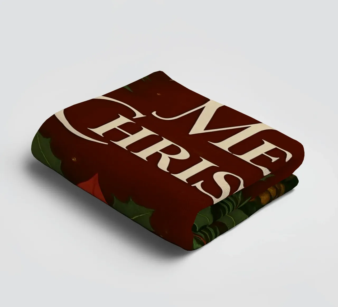 Buon Natale botanico classico asciugamano da bagno da Nordic Noel Studio