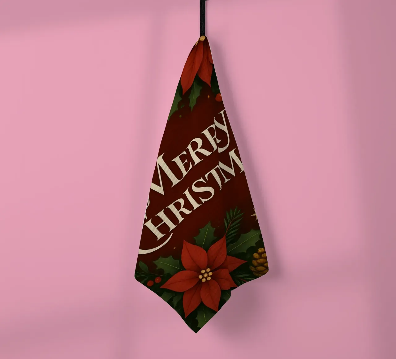 Buon Natale botanico classico canovaccio da cucina da Nordic Noel Studio