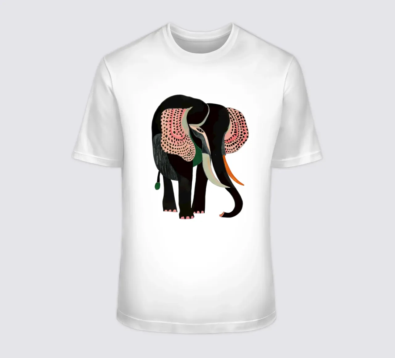 Abstract Elephant Sticker and Apparel t-shirt by ArtsySesta