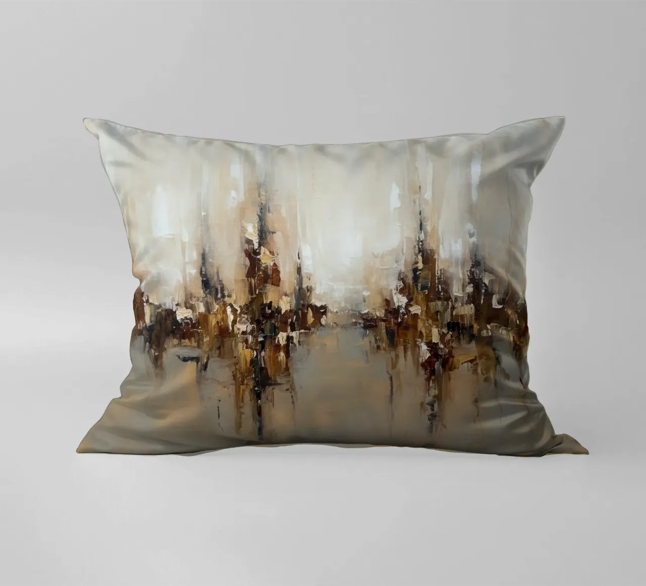 Abstract Cityscap Natural Color Field Tone cuscino da EverLuvv Studio