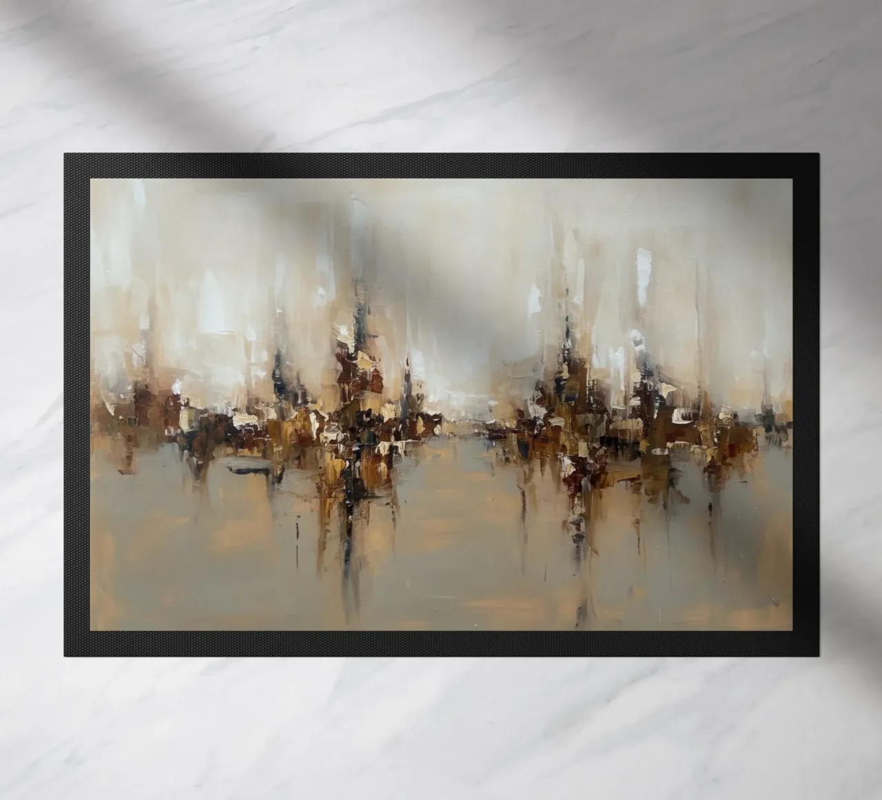 Abstract Cityscap Natural Color Field Tone zerbino da EverLuvv Studio