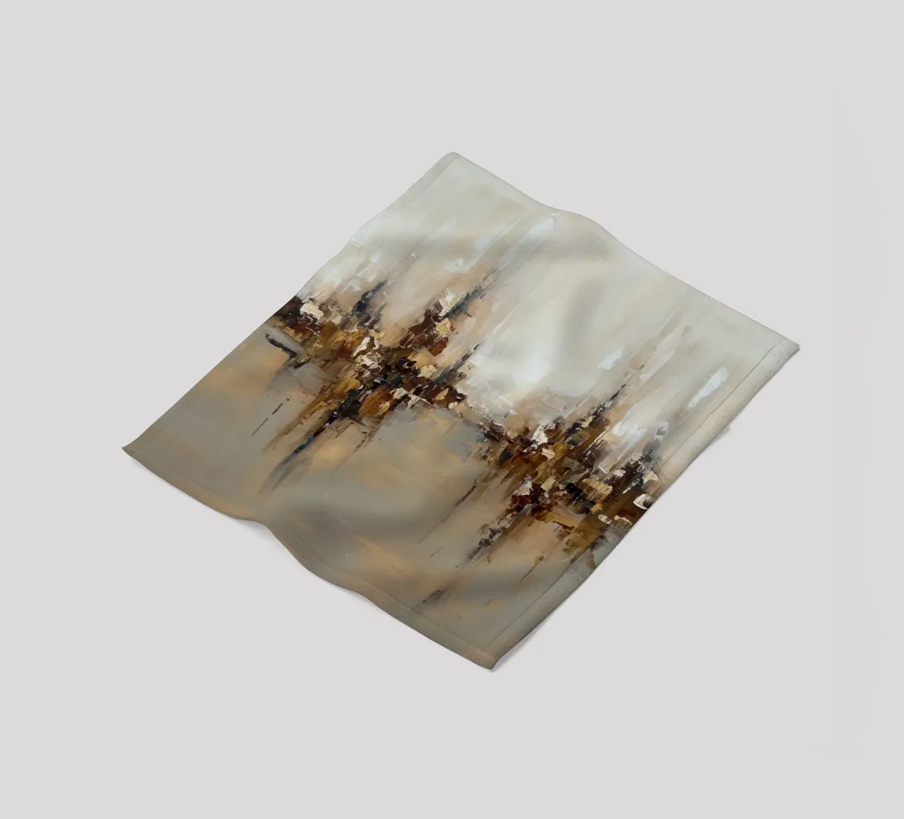 Abstract Cityscap Natural Color Field Tone coperta in pile da EverLuvv Studio