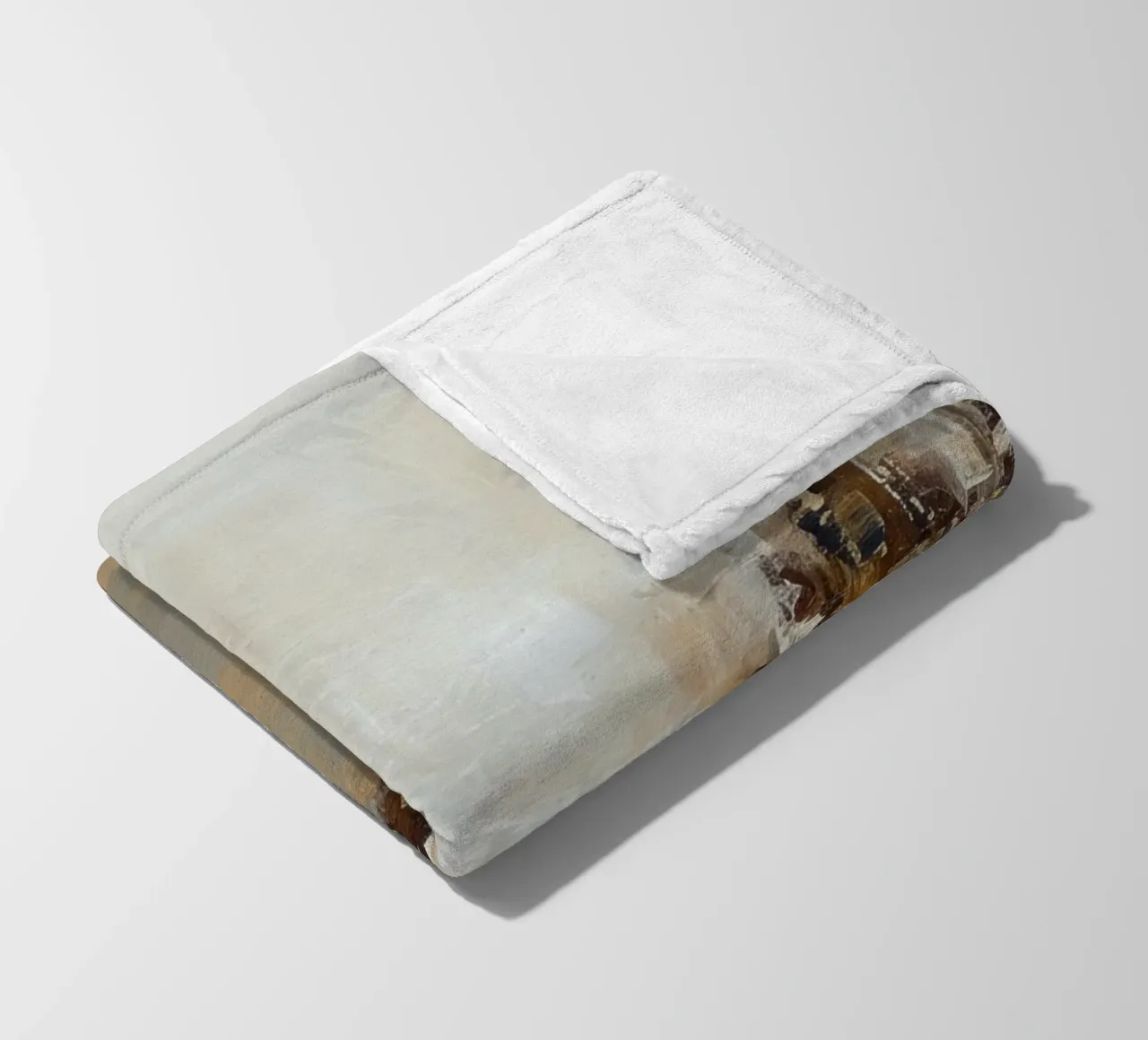 Abstract Cityscap Natural Color Field Tone coperta in pile da EverLuvv Studio