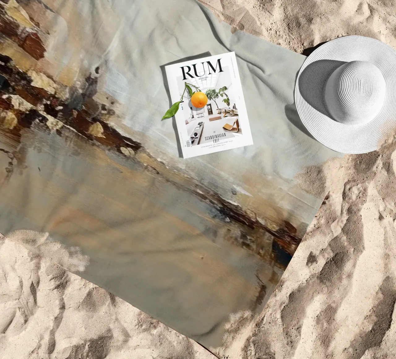 Abstract Cityscap Natural Color Field Tone telo mare da EverLuvv Studio