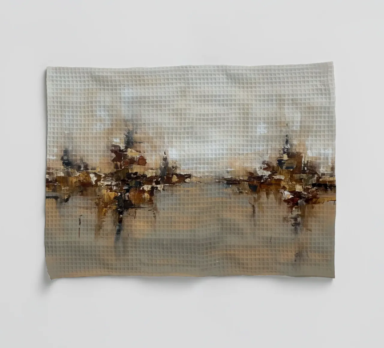 Abstract Cityscap Natural Color Field Tone canovaccio da cucina da EverLuvv Studio