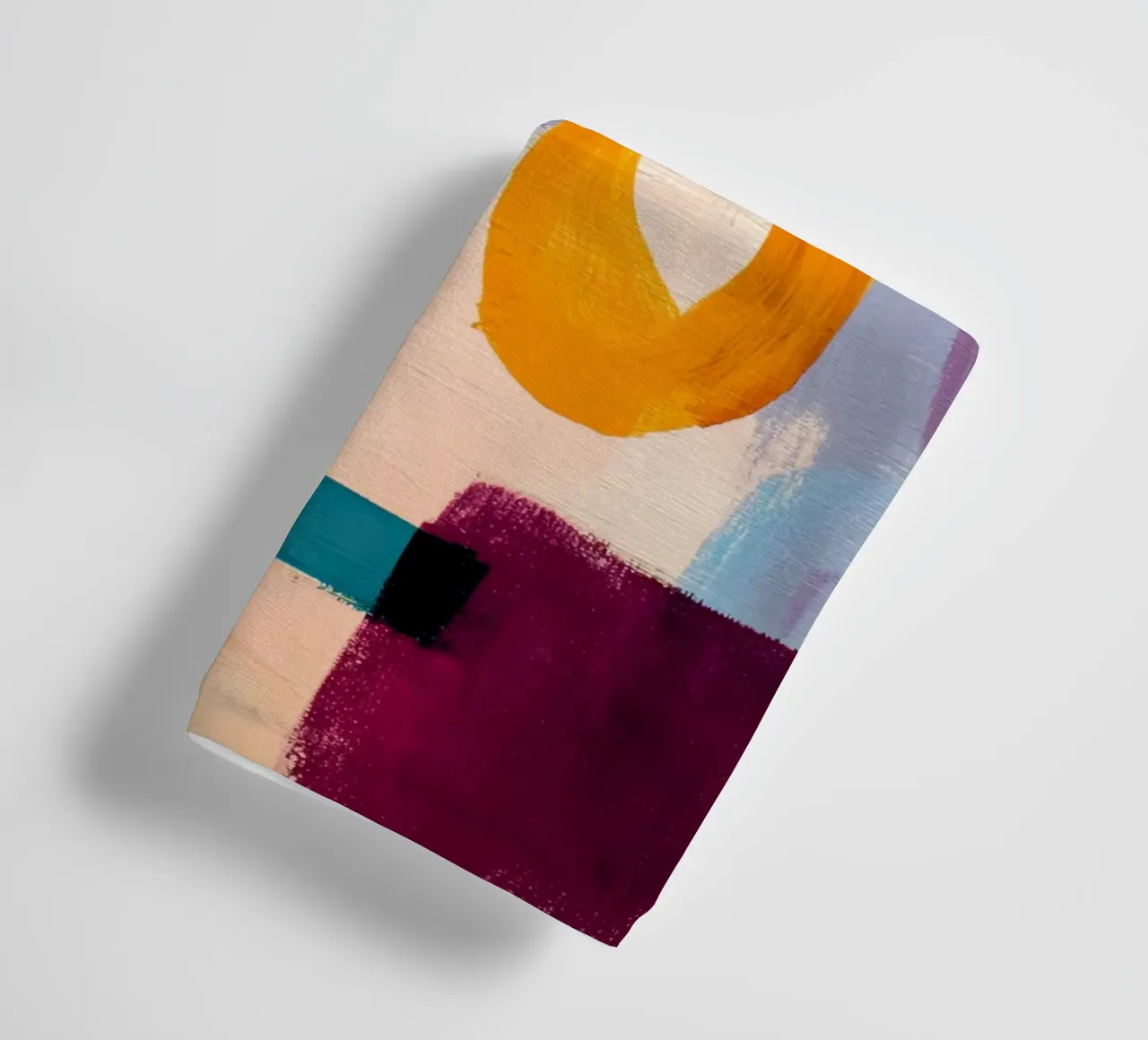 Bold Color Blocks Abstract Painting Print towel by StudioVO