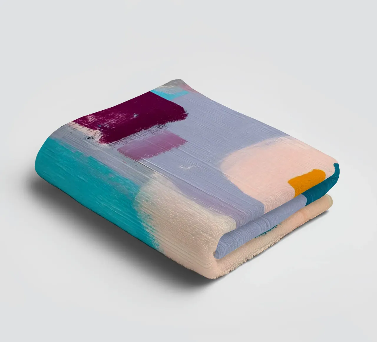 Bold Color Blocks Abstract Painting Print towel by StudioVO